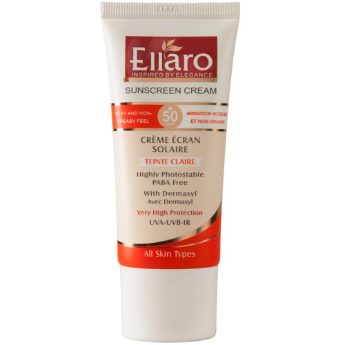 1 خرید کرم ضد آفتاب الارو SPF50 مناسب انواع پوست Ellaro Sunscreen Cream SPF 50 آفتاب کده آفتابکده aftabkade aftab kade