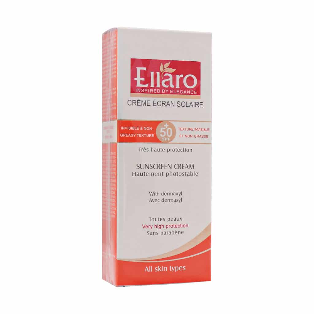 3 خرید کرم ضد آفتاب الارو SPF50 مناسب انواع پوست Ellaro Sunscreen Cream SPF 50 آفتاب کده آفتابکده aftabkade aftab kade