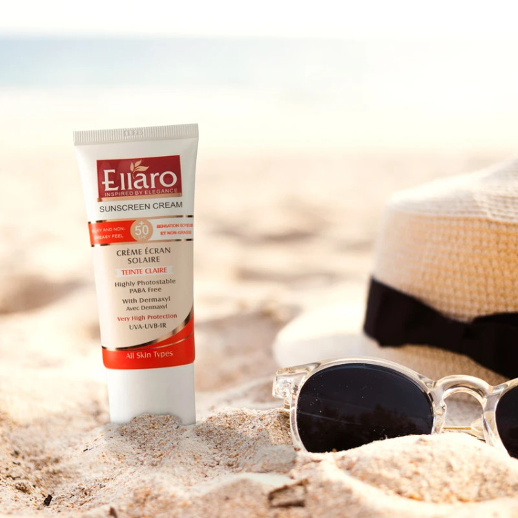 6 خرید کرم ضد آفتاب الارو SPF50 مناسب انواع پوست Ellaro Sunscreen Cream SPF 50 آفتاب کده آفتابکده aftabkade aftab kade
