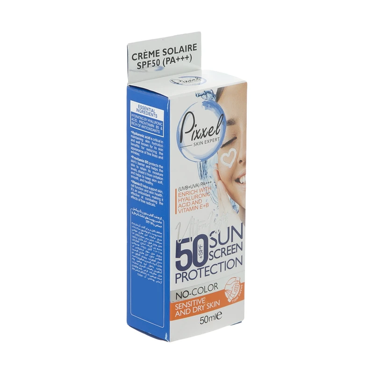 5 کرم ضد آفتاب بی رنگ پیکسل SPF50 مناسب پوست خشک و حساس Pixxel SPF50 Sunscreen Cream For Dry and Sensitive Skin ضد افتاب آفتاب کده افتاب کده آفتابکده افتابکده
