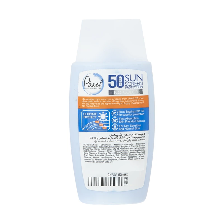 6 کرم ضد آفتاب بی رنگ پیکسل SPF50 مناسب پوست خشک و حساس Pixxel SPF50 Sunscreen Cream For Dry and Sensitive Skin ضد افتاب آفتاب کده افتاب کده آفتابکده افتابکده