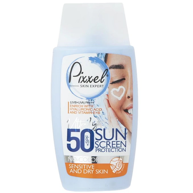 11 کرم ضد آفتاب بی رنگ پیکسل SPF50 مناسب پوست خشک و حساس Pixxel SPF50 Sunscreen Cream For Dry and Sensitive Skin ضد افتاب آفتاب کده افتاب کده آفتابکده افتابکده