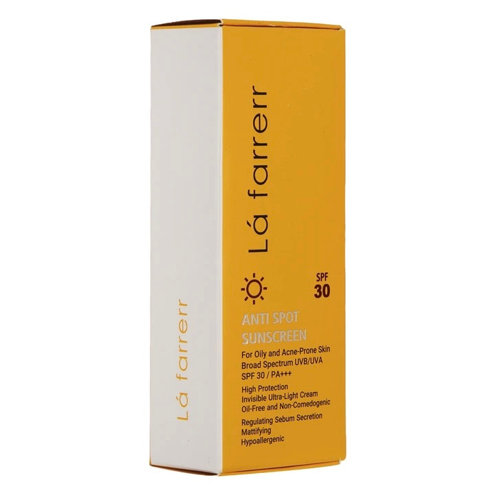 Lafarrerr Anti Spot Sunscreen For Oily And Acne-Prone Skin SPF30