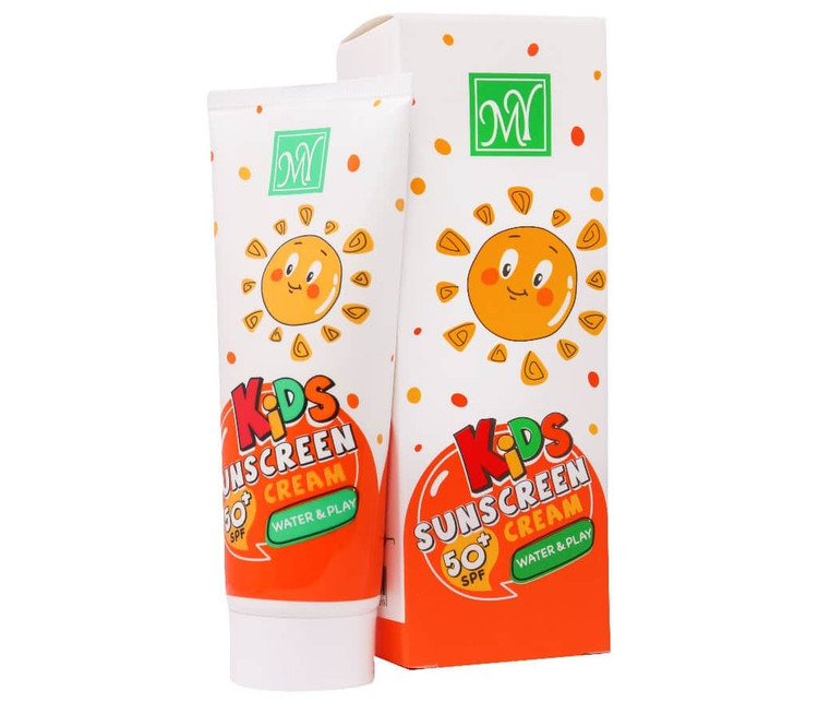 کرم ضد آفتاب کودکان بی رنگ مای SPF50+ مناسب انواع پوست