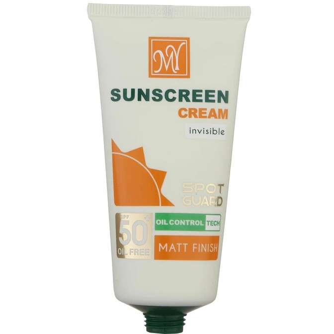 کرم ضد آفتاب بی رنگ مای SPF50+ مناسب پوست چرب و مختلط