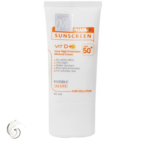 کرم ضد آفتاب بی رنگ کودکان مای فارما SPF50+ مناسب پوست حساس و دوران بارداری