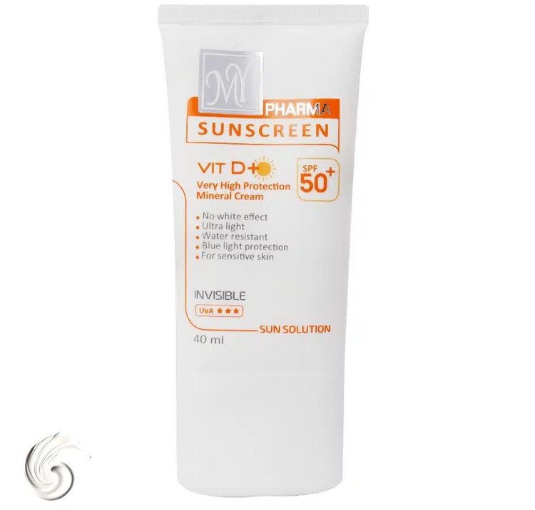 کرم ضد آفتاب بی رنگ کودکان مای فارما SPF50+ مناسب پوست حساس و دوران بارداری