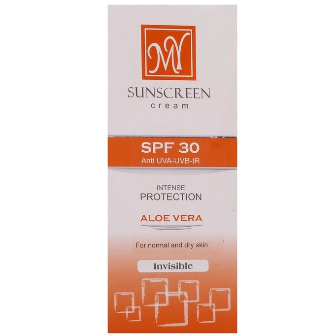 کرم ضد آفتاب بی رنگ مای SPF30 مناسب پوست خشک و معمولی
